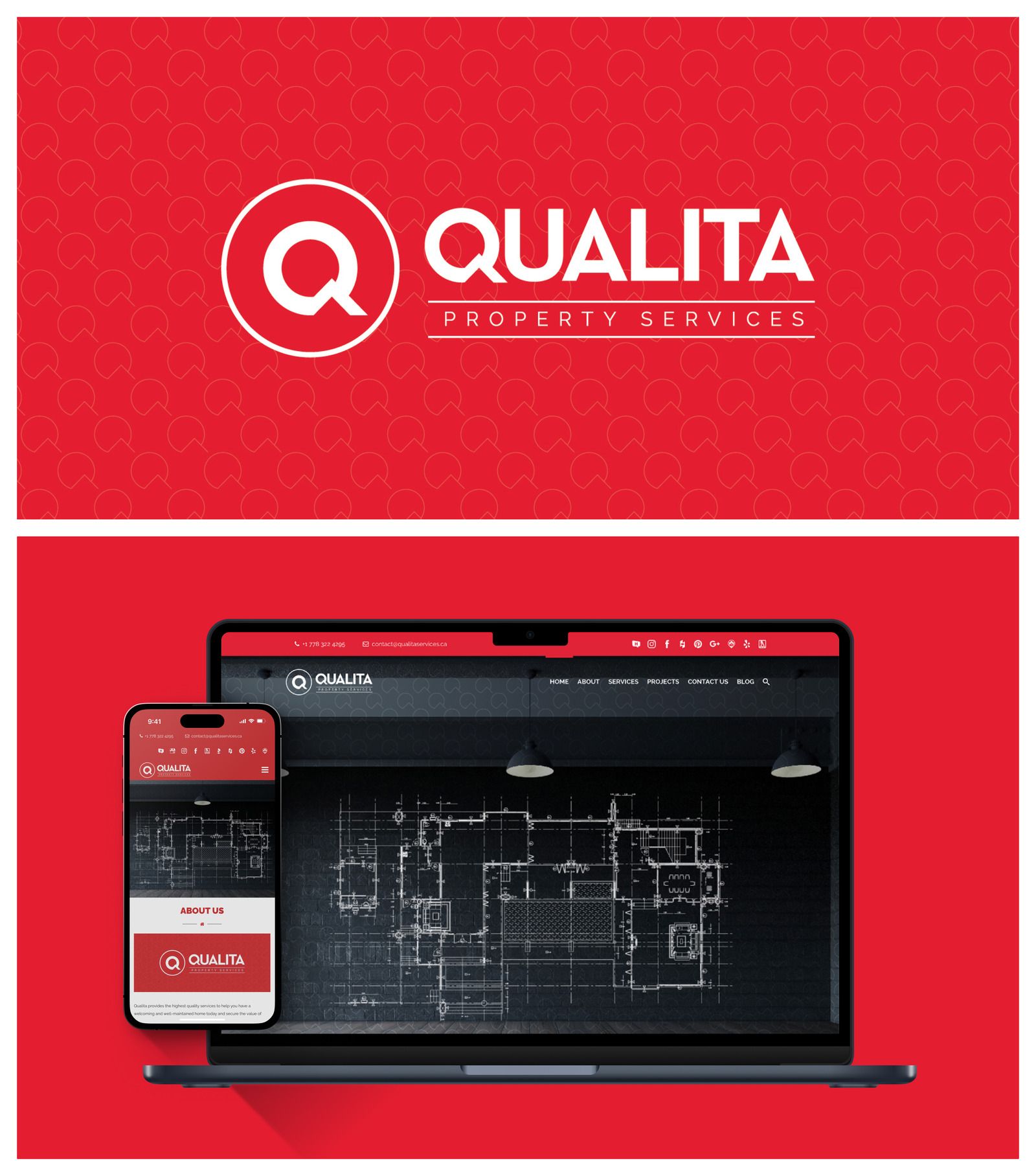 Qualita website and brand identity