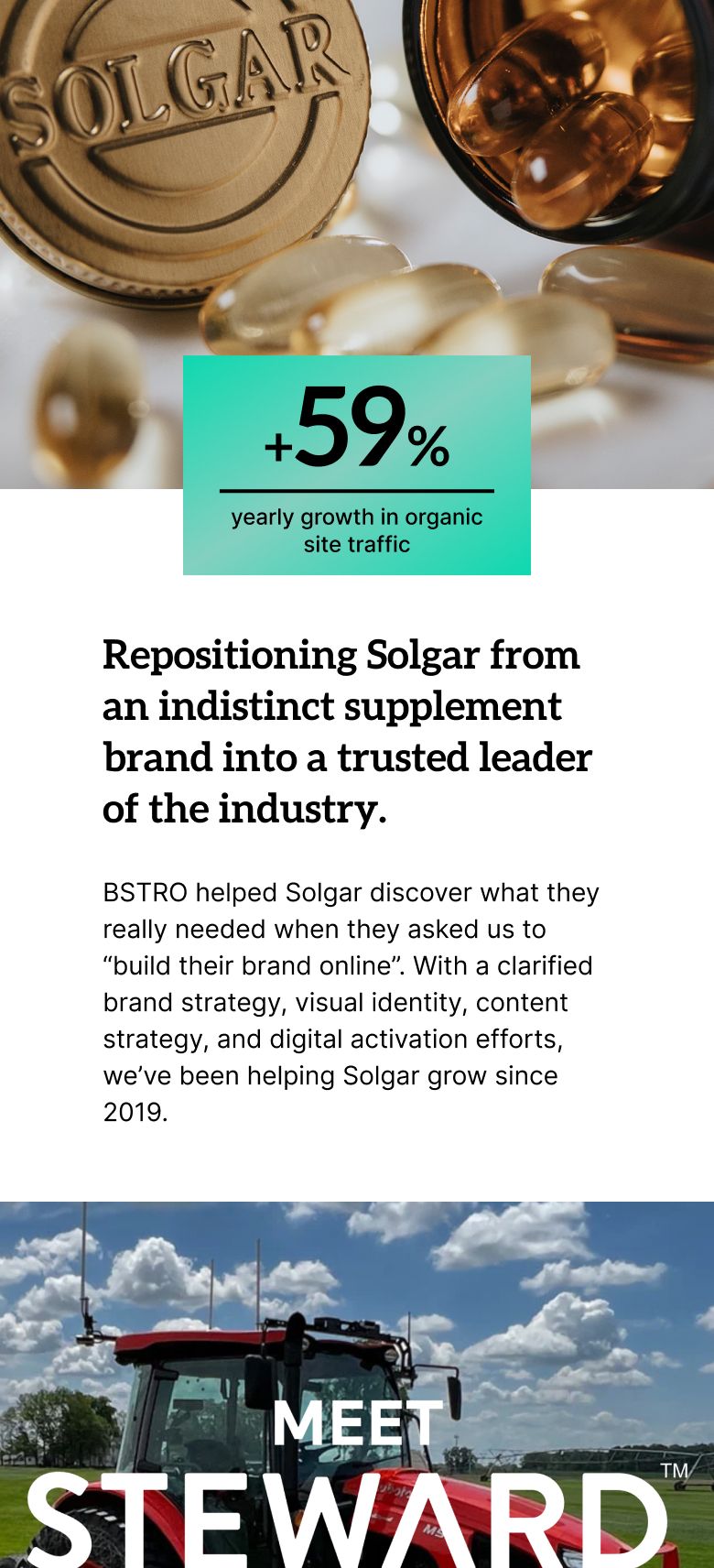 BSTRO mobile version homepage