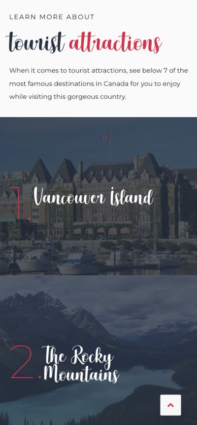 Dream Journey Immigration mobile version tourist visa page