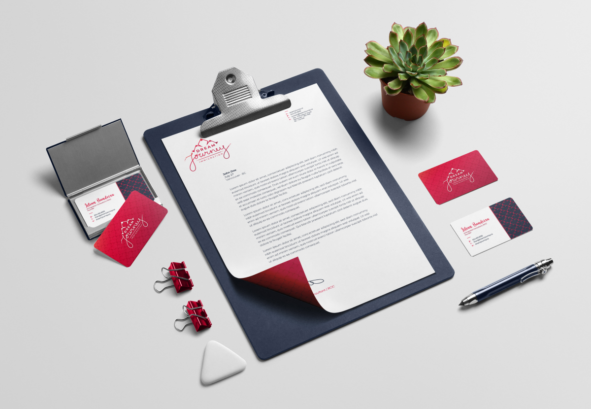 Dream Journey Immigration stationary design