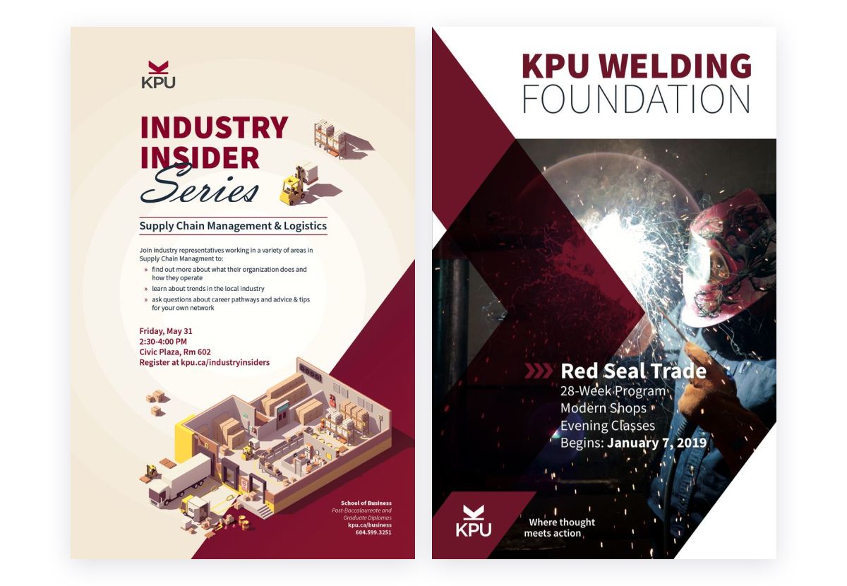KPU posters snippets: Handball tournment and student acupuncture clinic