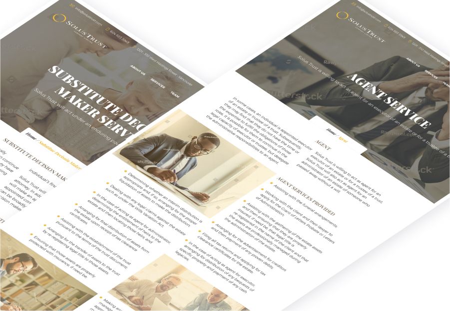 Executor and Trustee Services Pages