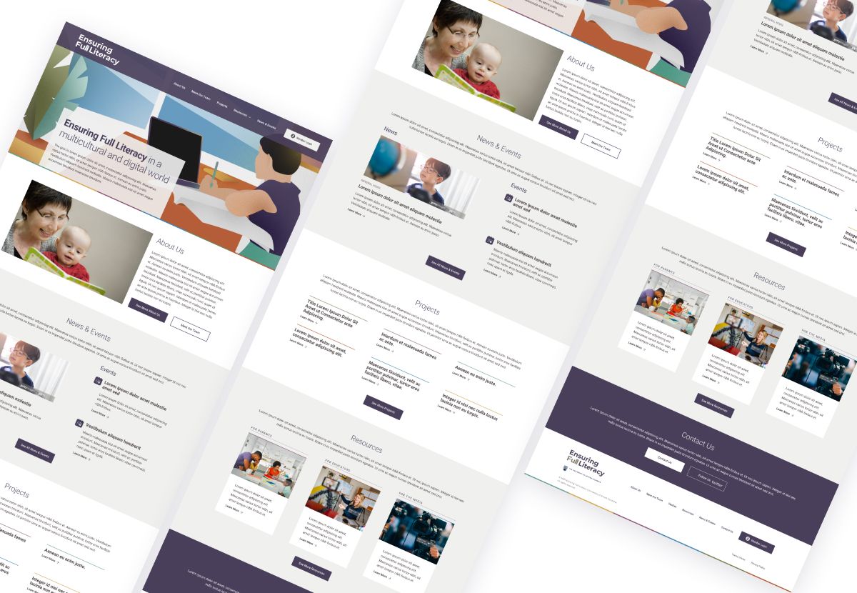 UBC Ensuring Full Literacy Homepage snippets