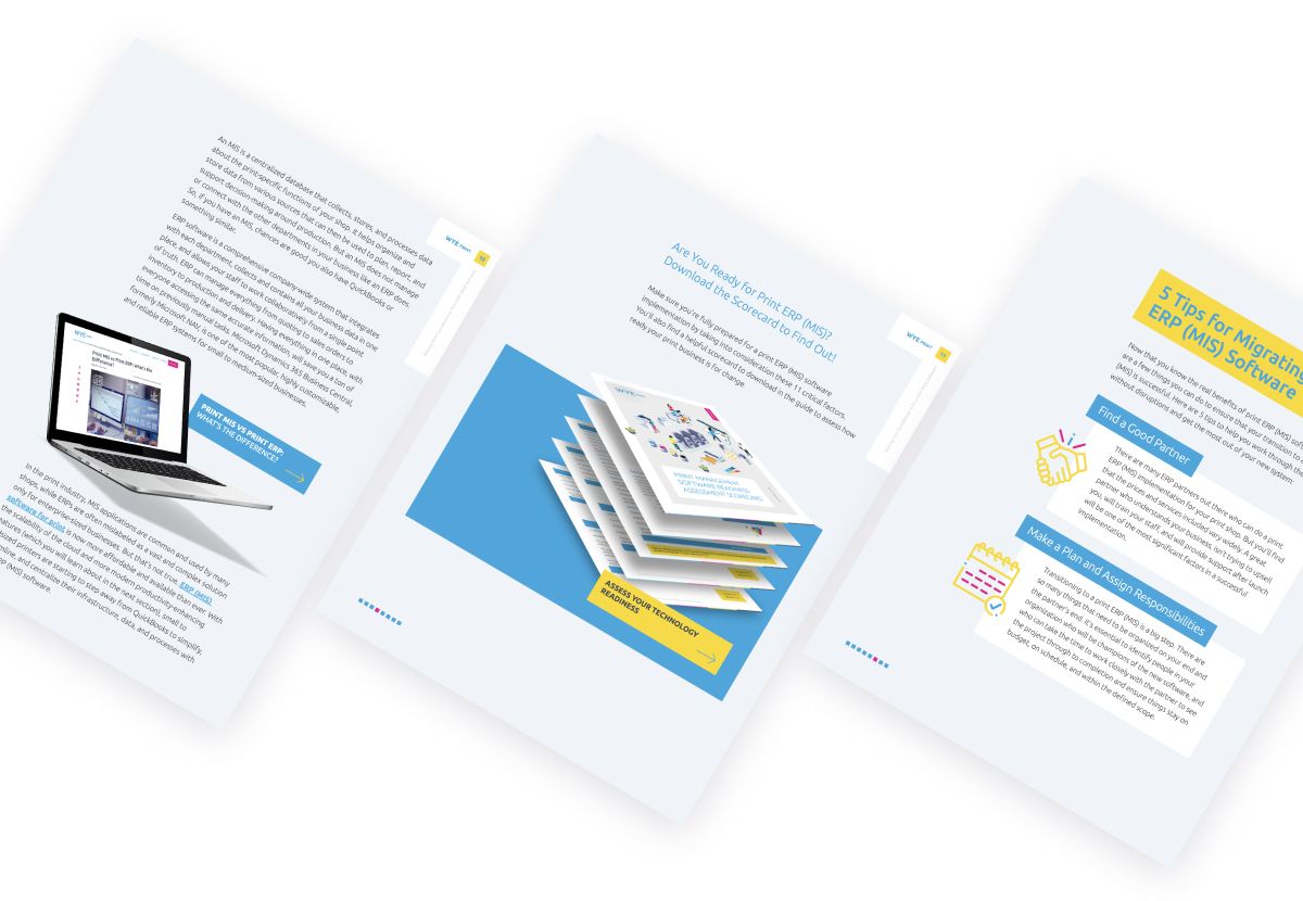WYE Print whitepaper pages snippets
