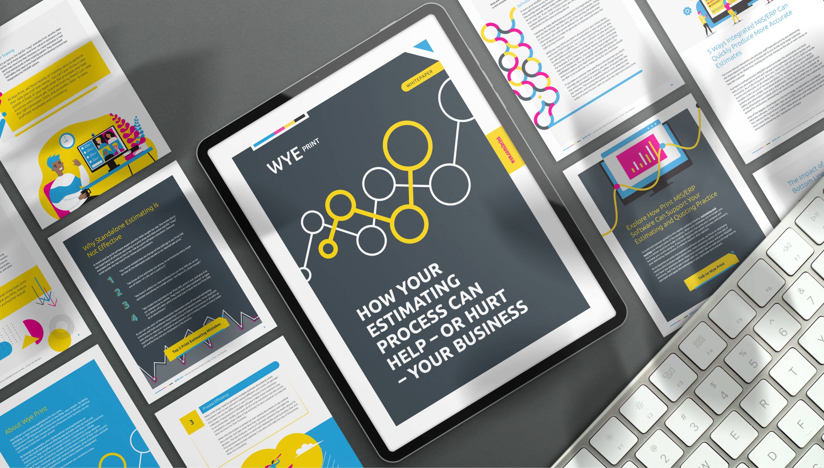 WYE Print whitepaper cover mockup